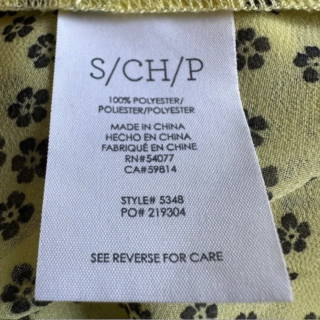 CAbi 5348 Yellow Daisy Sleeveless Button Down Top Floral Print Casual Work Sz S‎ - Image 11