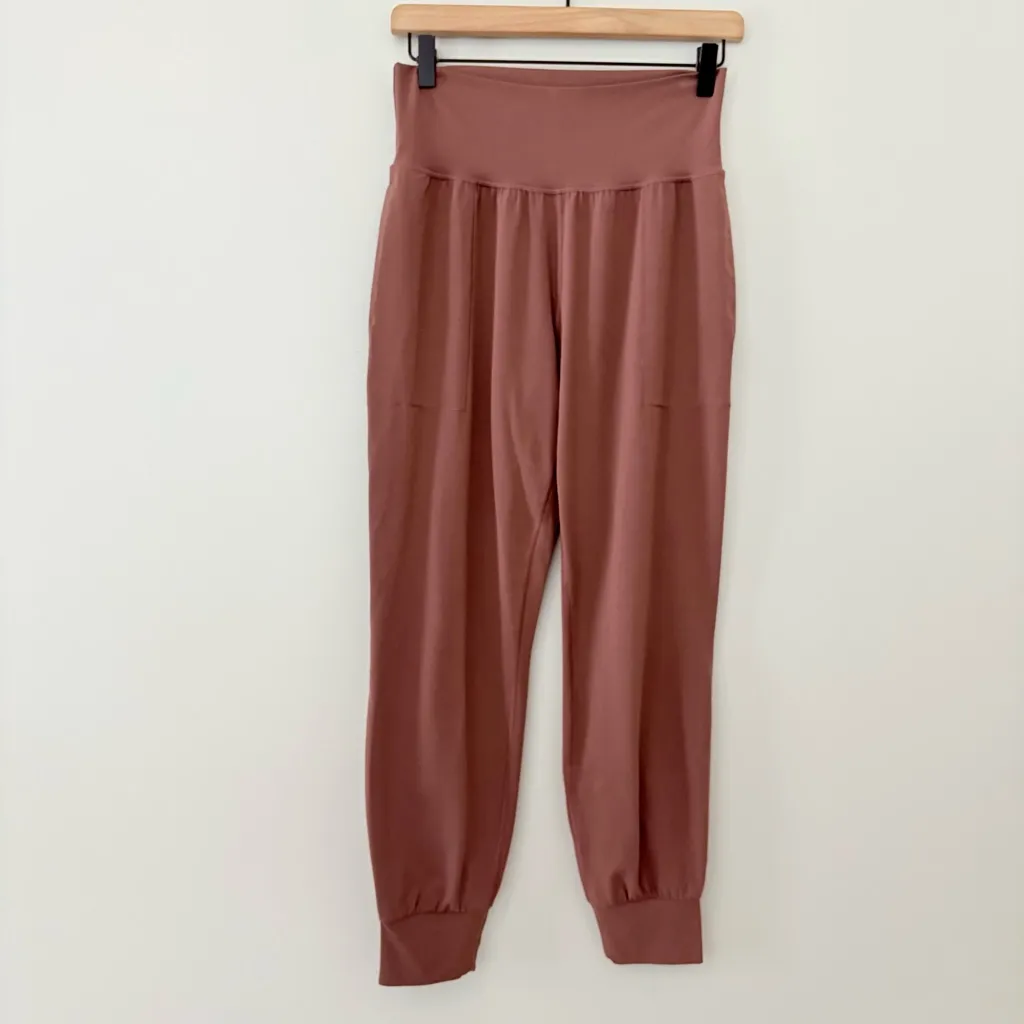 Athleta Salutation Powervita Jogger Pants Dusty Rose High Waist Size S - Image 11