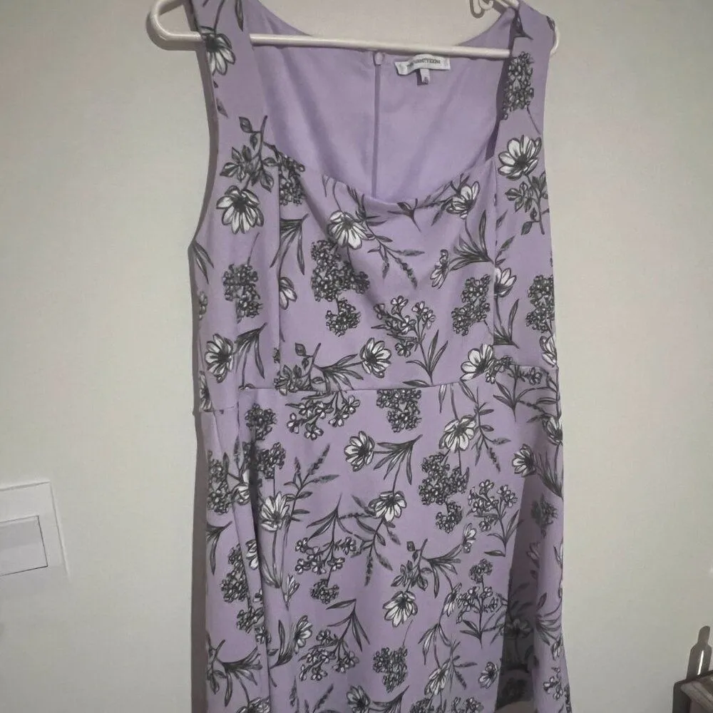 The Vanity Room purple floral dress xl - Image 5