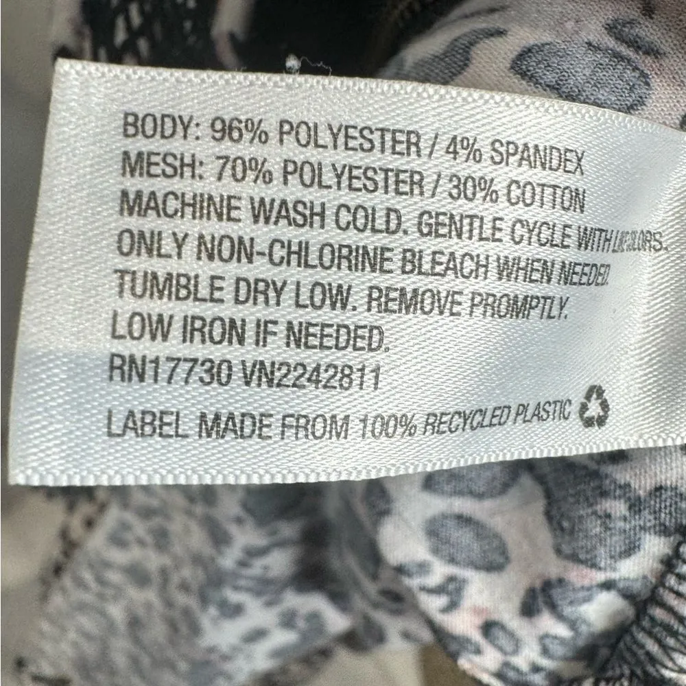 Net yoke sweetheart neckline animal print dress size small - Image 5