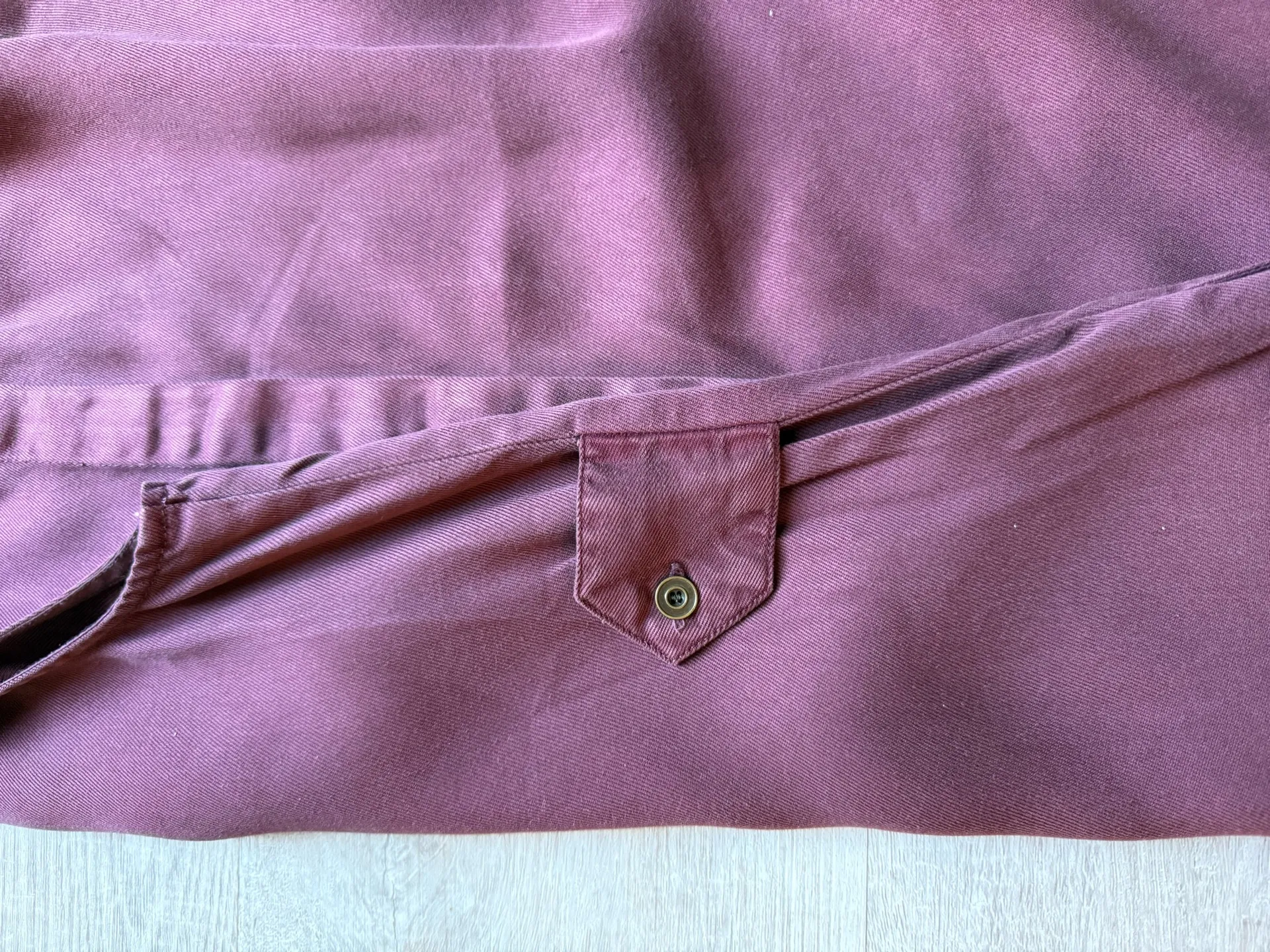 Michael Stars Burgundy Band Collar Sleeveless Pleated Shoulder Shirt Dress Sz L - Image 8