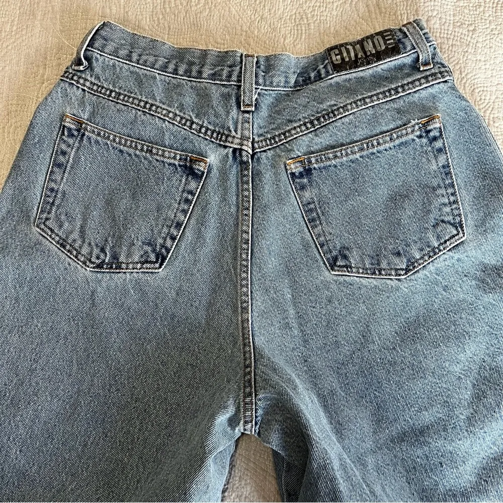 Vintage Gitano Mom Jeans Denim Women’s 14 Average Stonewashed Blue Tapered - Image 3