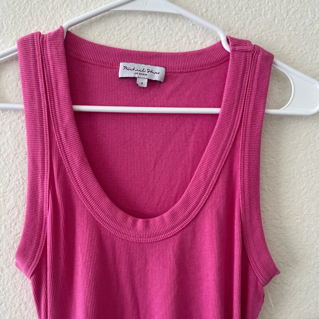 Michaels Stars Demi Ruched Ribbed Dress Pink NEW Size Small‎ - Image 6