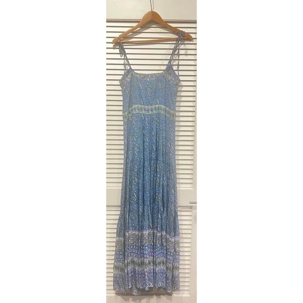 Veronica Beard Windansea Paisley Maxi Dress Blue Electric Multi Size XS NWT - Image 8