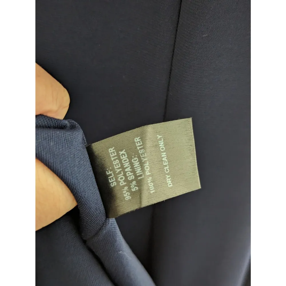 Lulus Pledging My Love Navy Blue Beaded Maxi Dress Womens Large Formal Gown Zip - Image 7