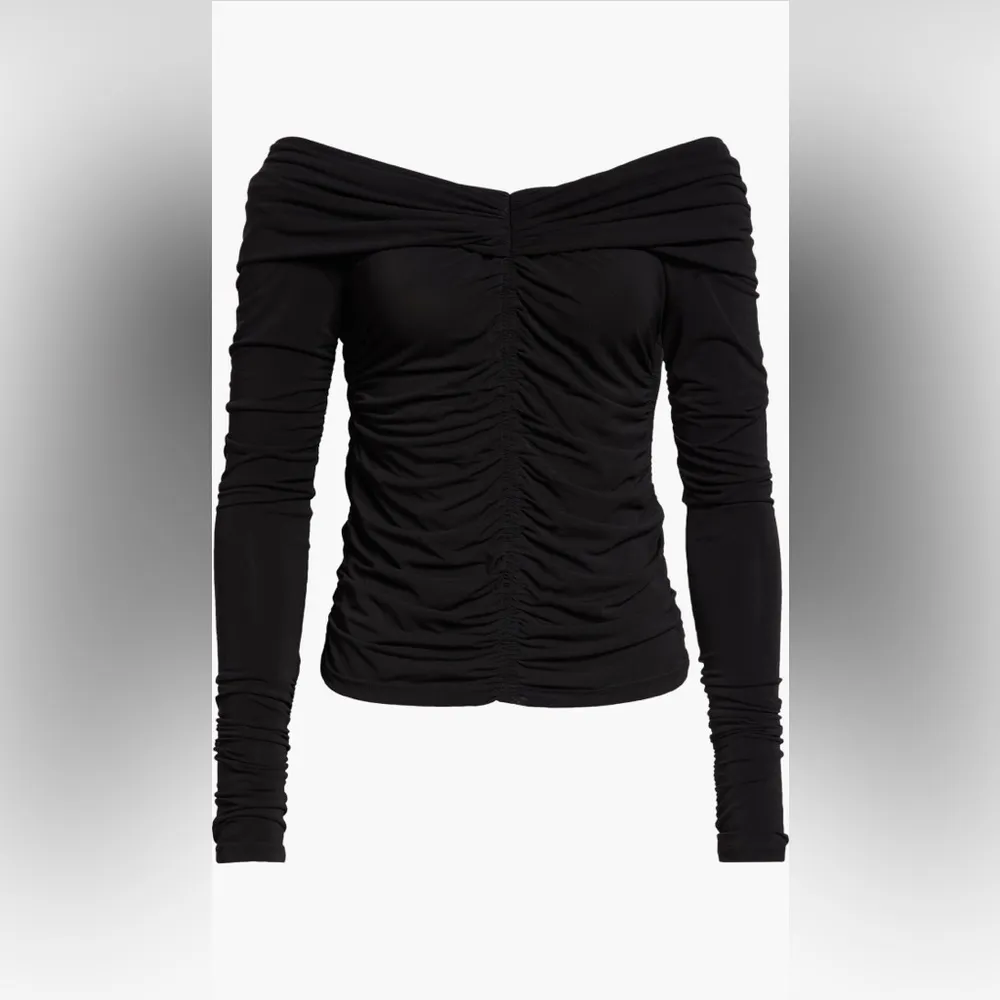 A.L.C. Marie Ruched Asymmetric One-Shoulder Top, black, Medium, $350 - Image 5