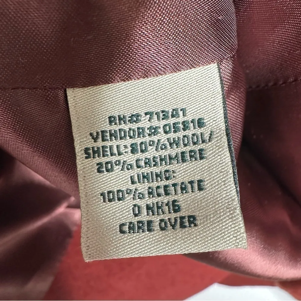 L.L. Bean Wool Cashmere Two Button Blazer Size 12 - Image 8