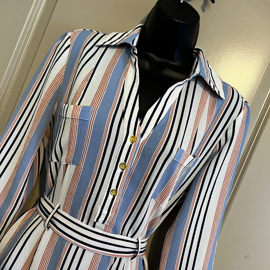 NWOT Women's Striped Dress Medium - Image 2