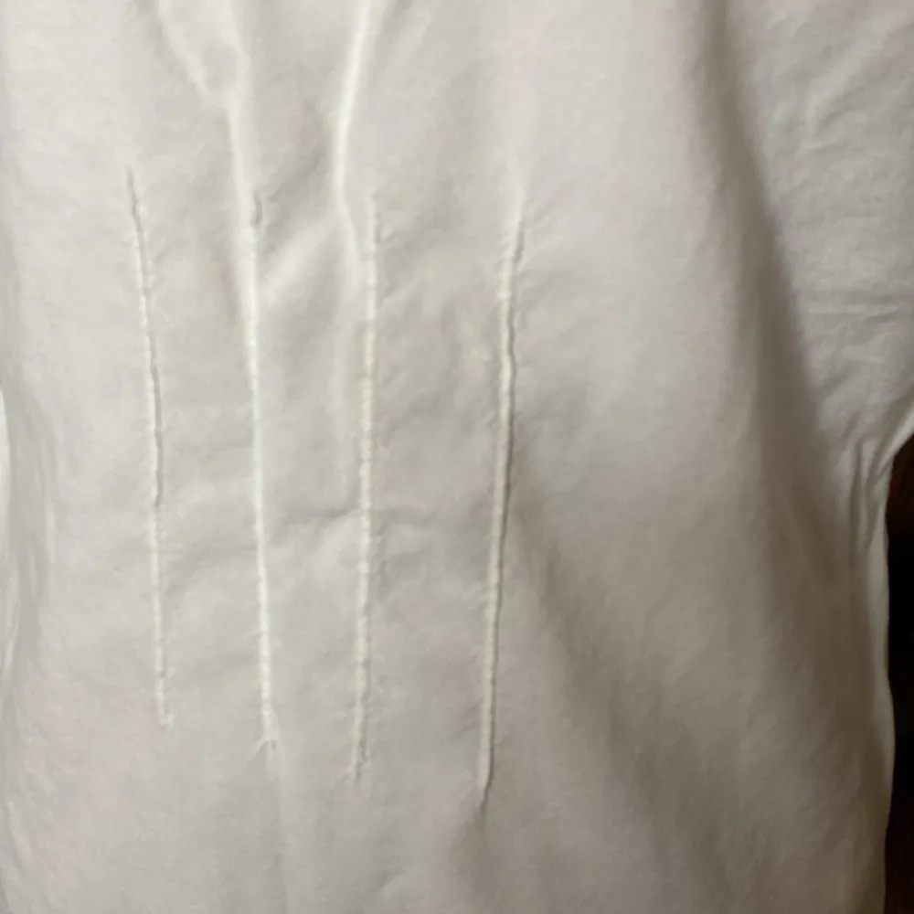 J. Jill Cream Button Up Blouse w/ Shell Buttons Size S - Image 8