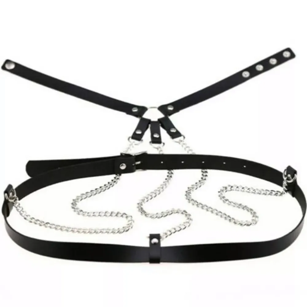 Black Harness Chunky Chain New - Image 11