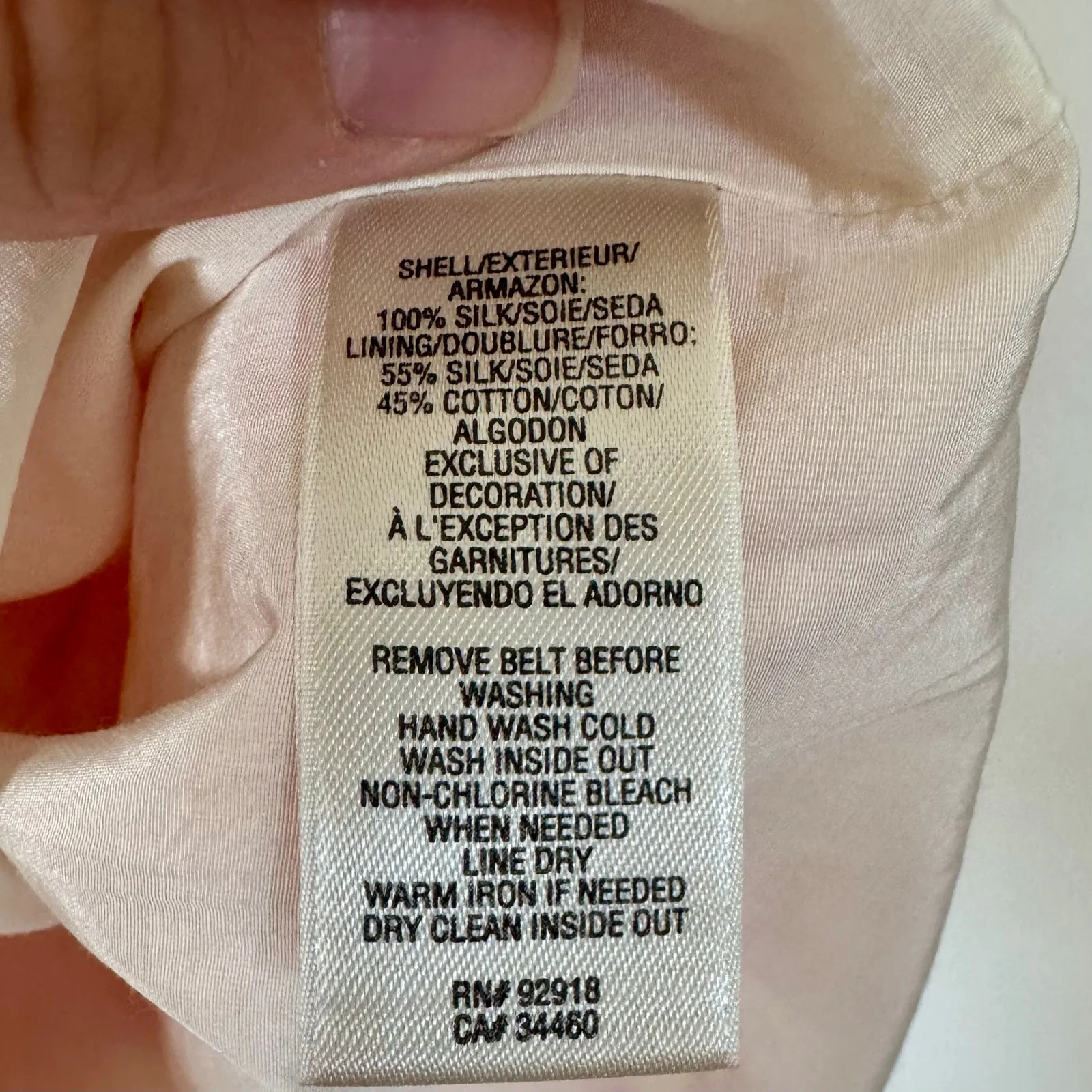 VTG Juicy Couture 100% Silk Babydoll Dress Candy Cane Christmas Sz 0 NO BELT - Image 12