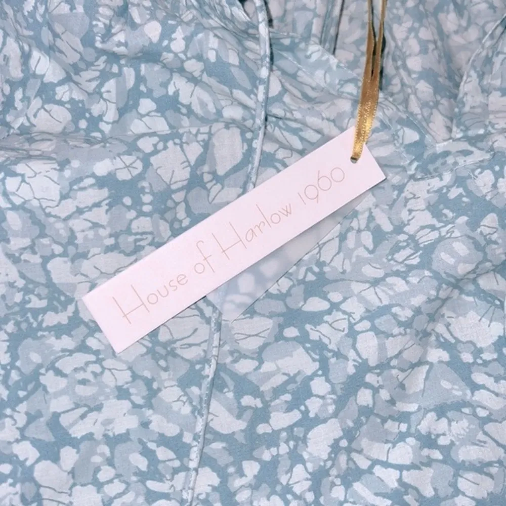 House of Harlow 1960 top maritime seafoam print Size L NWT - Image 7