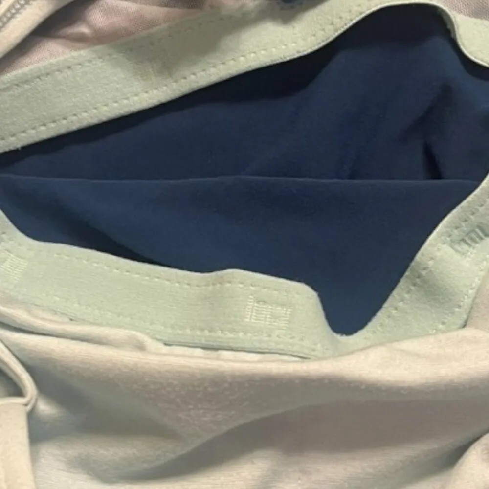 Rare Lucy Activewear Workout Racerback Built in Bra Navy/Blue Tank Top Sz M Blue Size M - Image 6