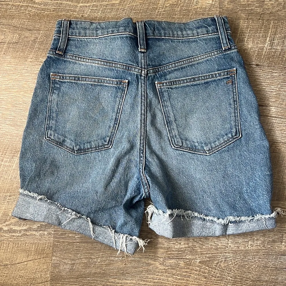 Madewell High-Rise Denim Mid-Length Shorts Size 27 - Image 4