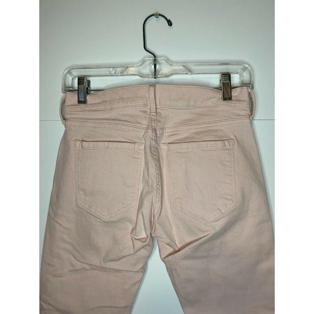 Banana Republic Women Pink 24 Petite Girlfriend Mid Rise Crop Jeans Stretch EUC - Image 5