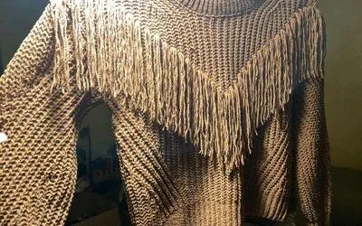 Western Fringe Long sleeve Brown Size XS - Image 3