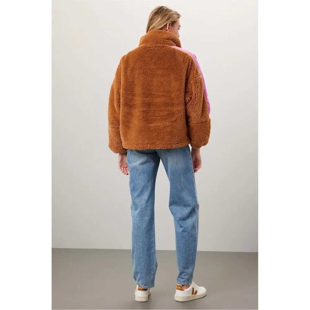 OOF Women's Faux Fur Brown/Pink High - Image 3