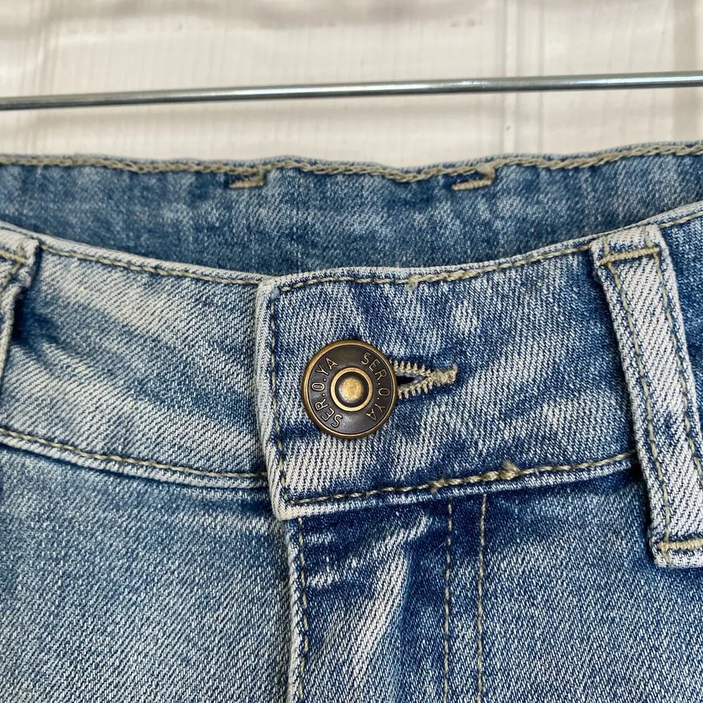 SER.O.YA Maya High Rise Skinny Jean Salinas Wash Light Stretch Denim Size 25 Blue - Image 5