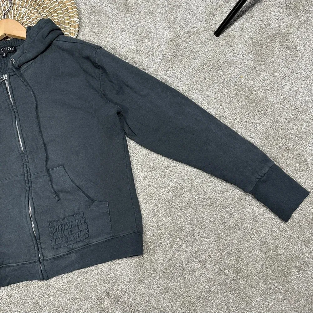 Venor Women’s Full Zip Hoodie Jacket Dark Gray Cotton Drawstring Hunting Size S - Image 6