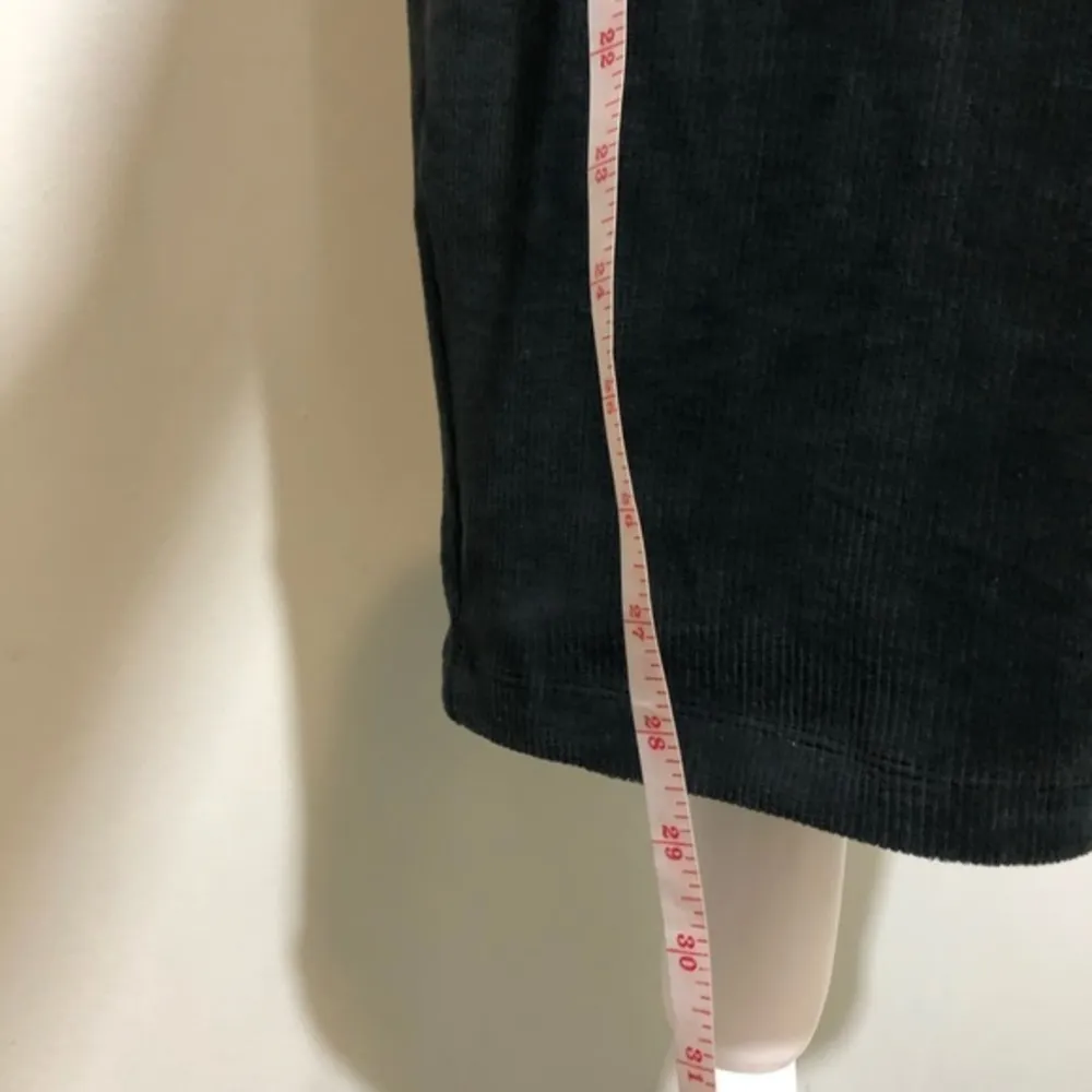 NWOT Dark Green Corduroy Pencil Midi Skirt XS New - Image 6