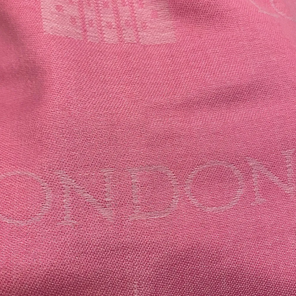 Capital Gifts Pink London England Scarf Wrap 64” L x 28” W Viscose - Image 5