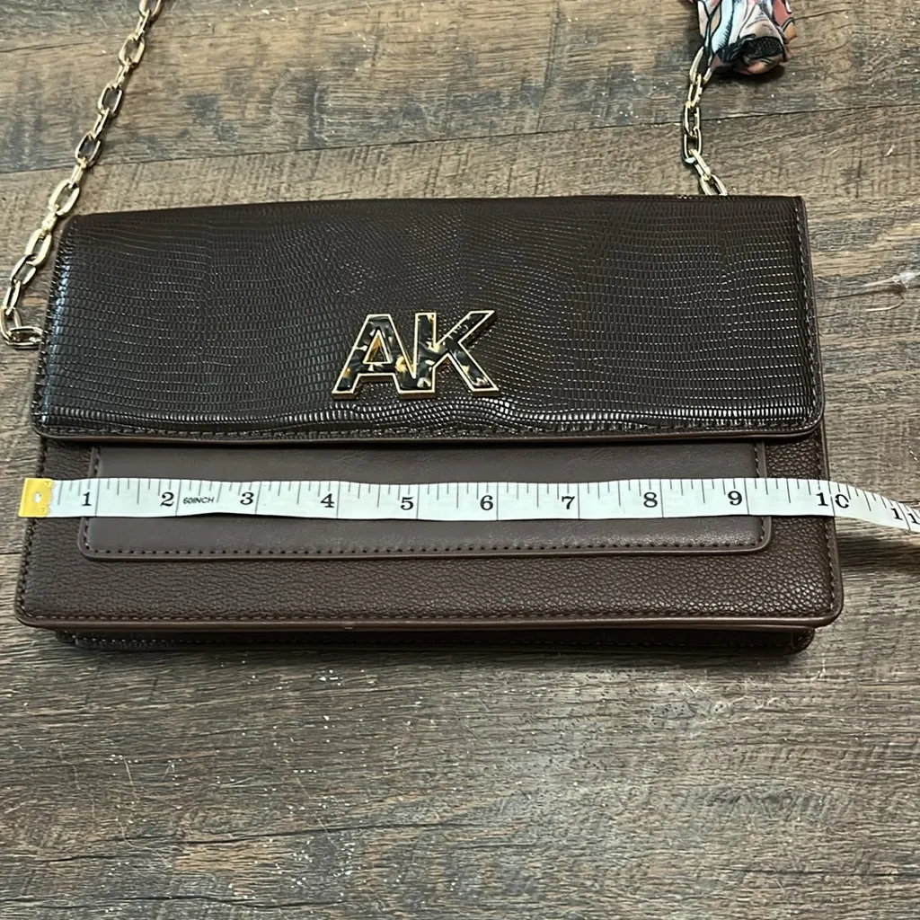 Anne Klein Lizard/Smooth Polyurethane/Soft Grain Shoulder Bag Chain‎ Strap - Image 9