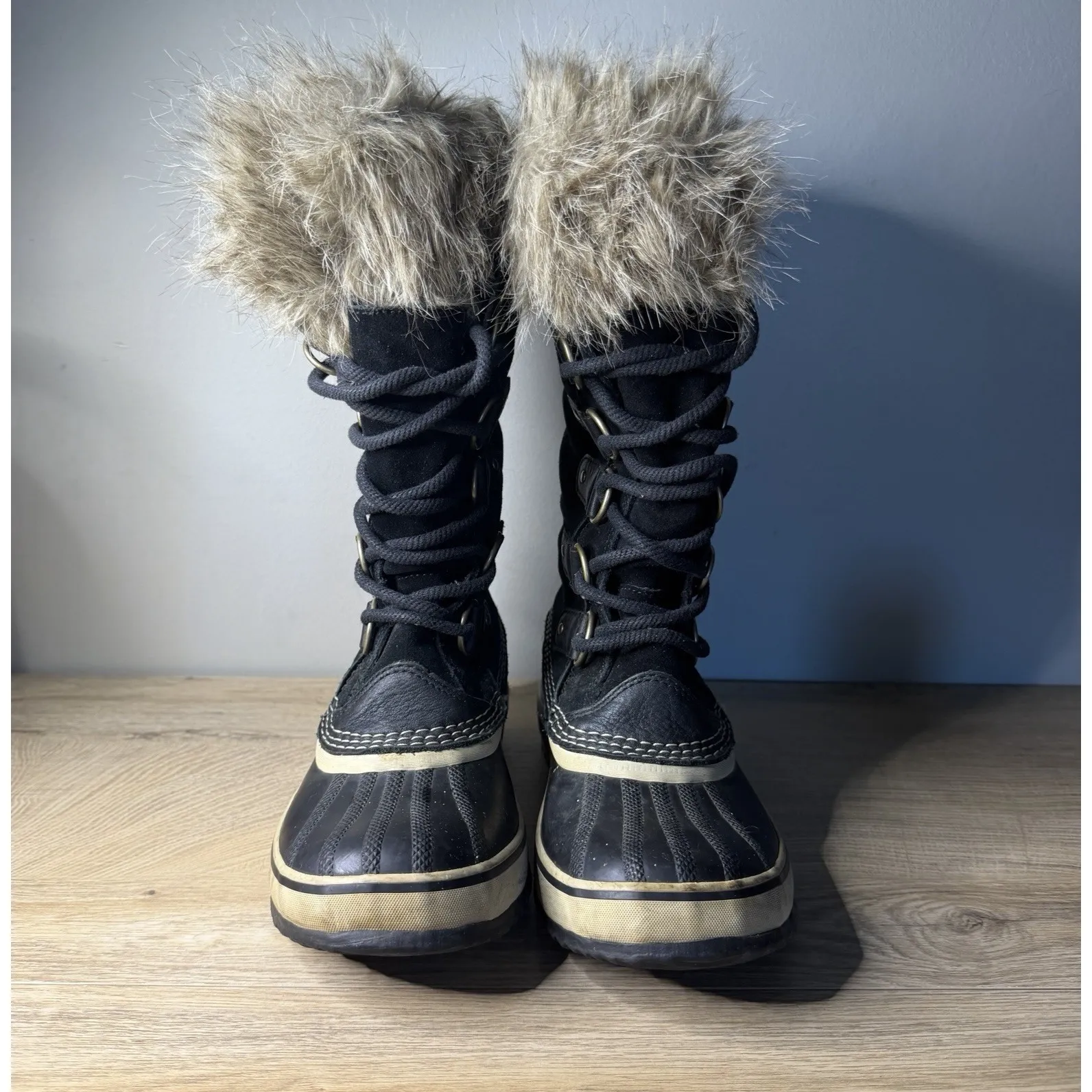 Sorel Joan of Arctic Boots Black NL2429 Waterproof Snow Winter Women Size 6.5 - Image 3