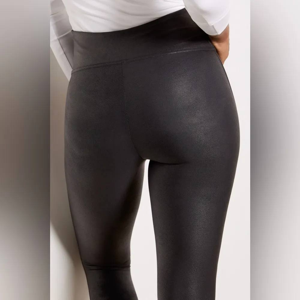 Spanx black faux leather leggings - Image 7