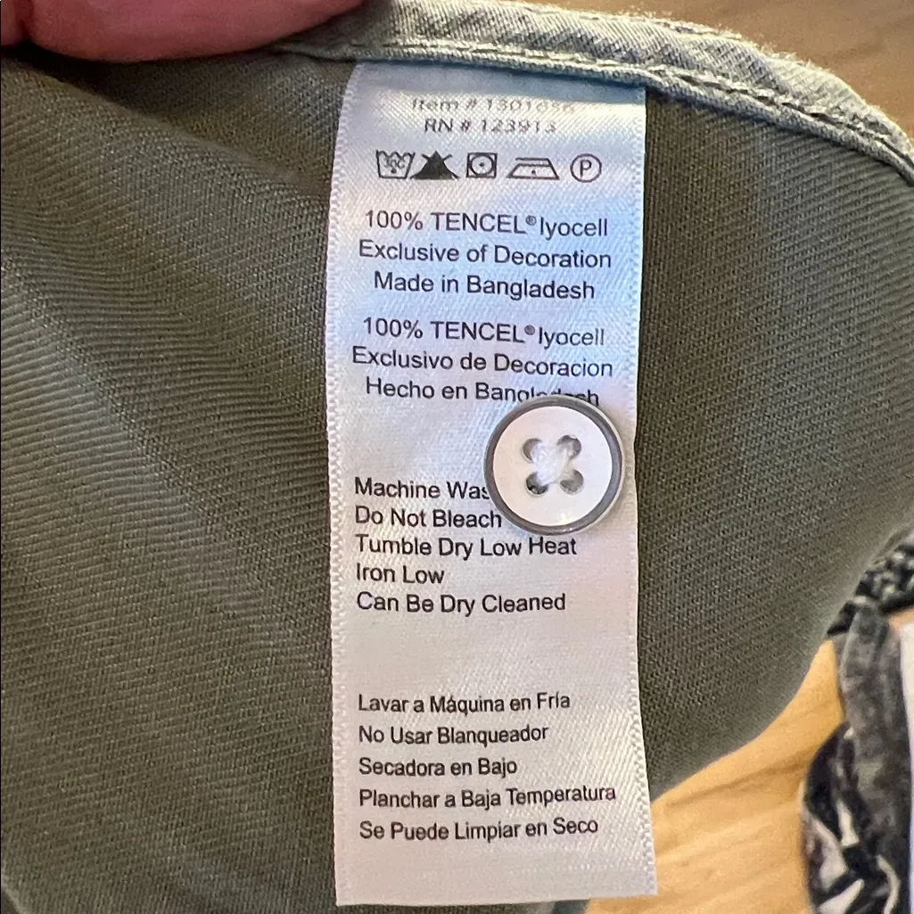 JACHS Girlfriend Olive Green Blouse Size XXL NWT - Image 8