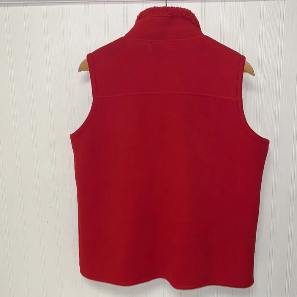 Red Sherpa Vest Fluffy on Inside - Image 6