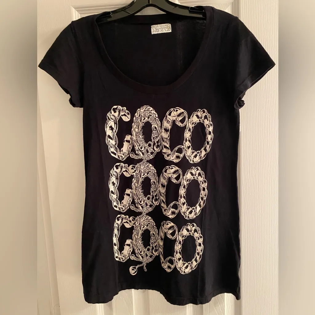 Lauren Moshi Limited Edition Coco Women’s Black Cotton Tank Top Size Small - Image 2