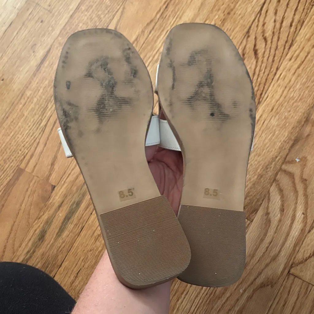 Steve Madden Cream Women's Slide Sandals - Image 2