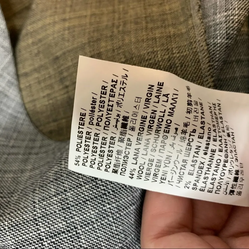 NWT Piazza Sempione virgin wool blend a line dress w/ pockets colorblock sz 42 - Image 5