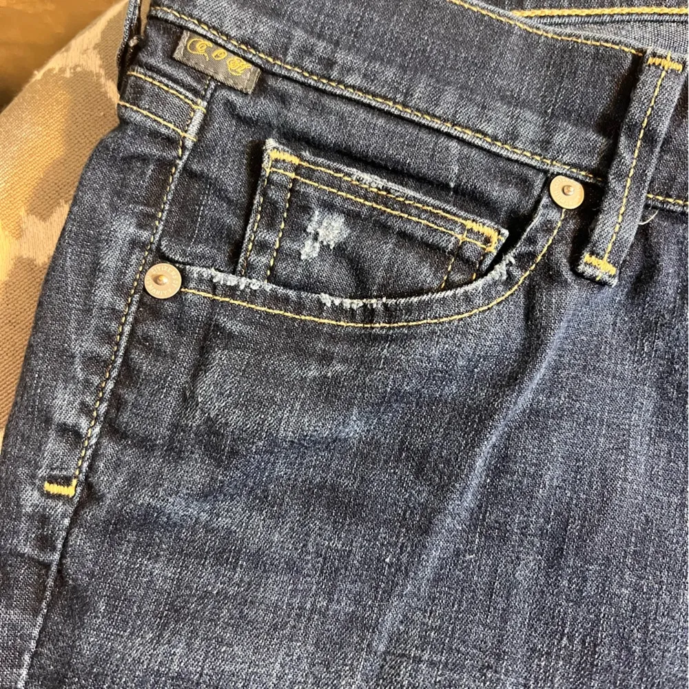 Citizens Of Humanity Ava Low Rise Blue Straight Leg Jean Classic Denim dark wash - Image 6