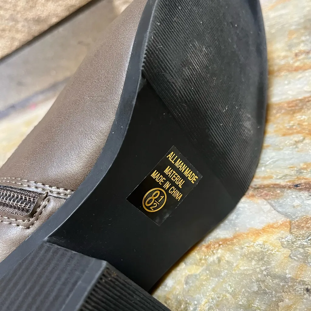 Soda Picotee Women Western Cowboy Cowgirl Stitched Ankle Boots Brown 8.5 - Image 3