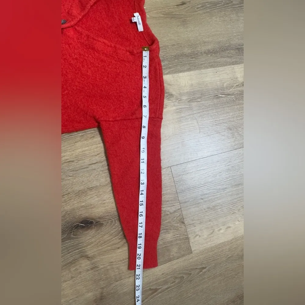 Madewell Vibrant Red Button-Up Cardigan 🍁🥮🍂 - Image 6