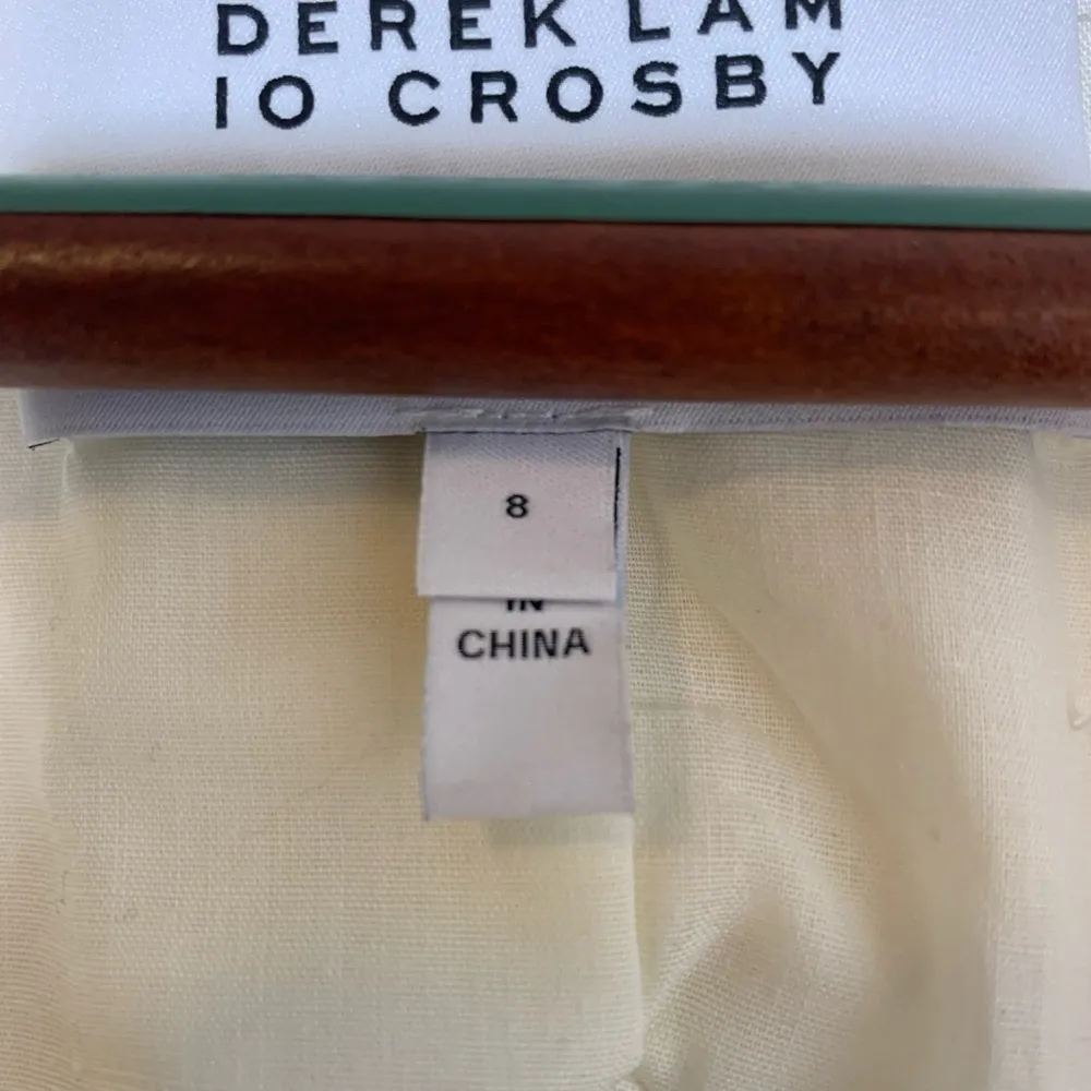 10 Crosby cream raw edge open front blazer size 8 - Image 9