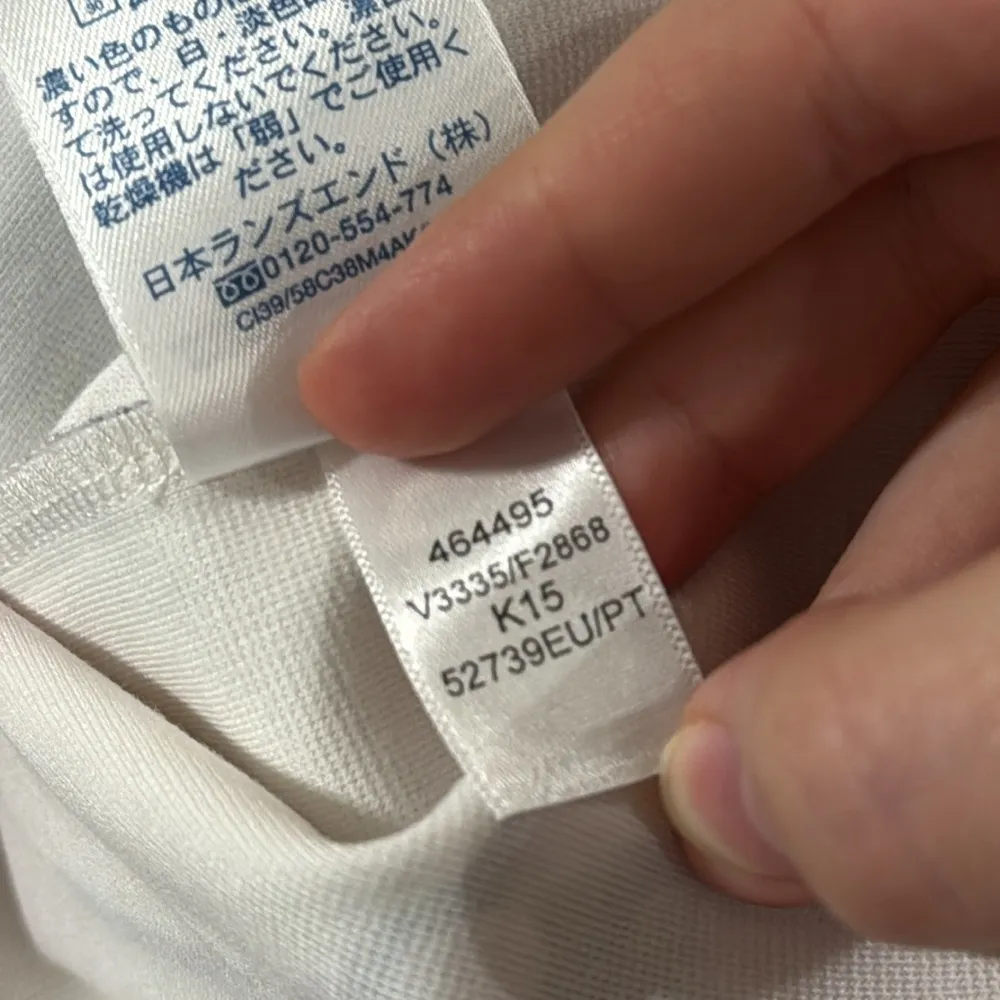 Lands’ End ivory Marin Botanical print Ponte sheath knit dress with pockets 8p - Image 10