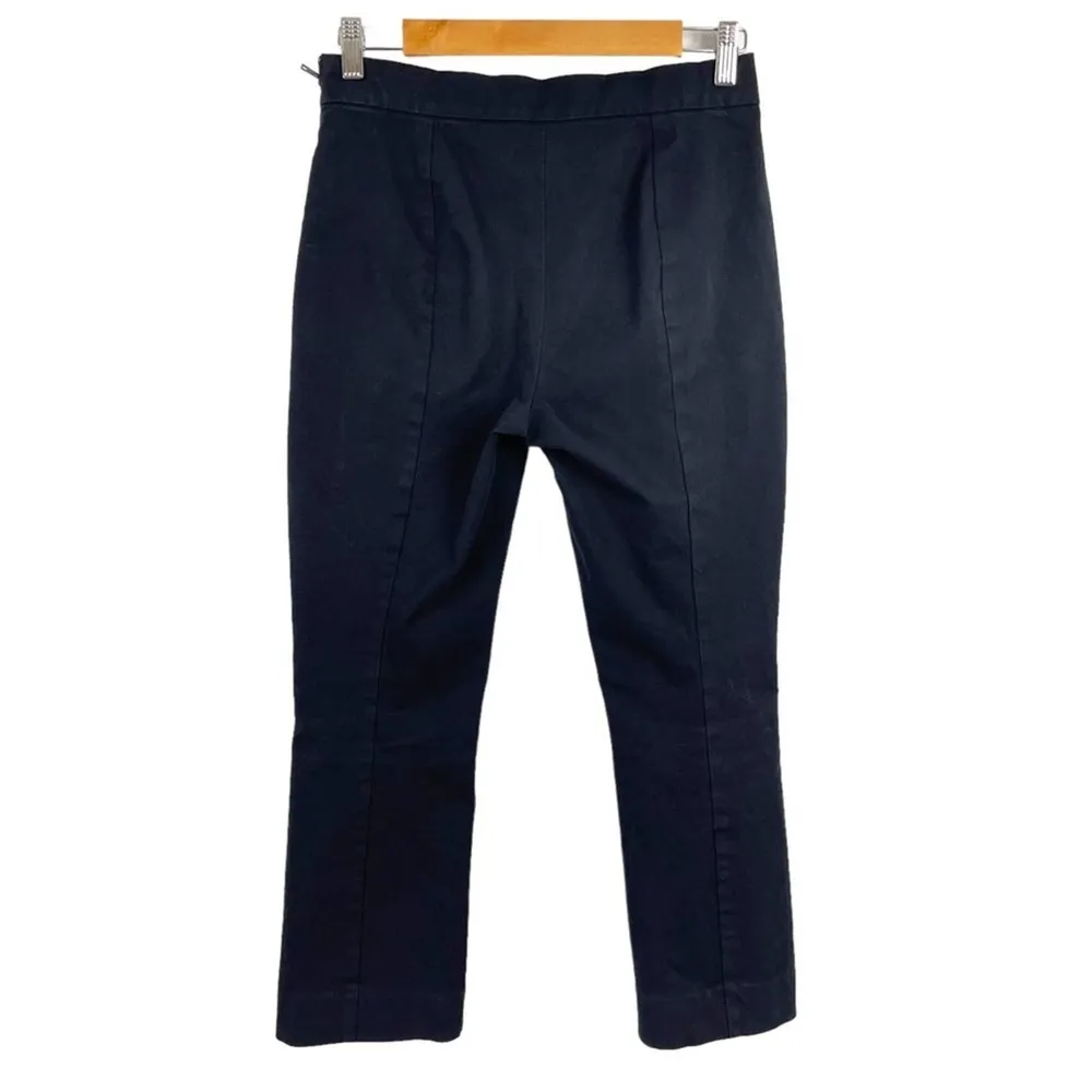 Everlane The Side-Zip Stretch Cotton Pants Black Trousers Office Job Size 6 - Image 9