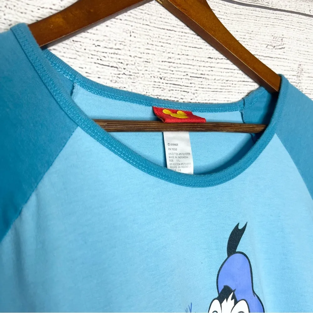 Vintage Disney Donald Duck "He Never Wears Pants" Raglan Sleep Shirt Size Large - Image 5