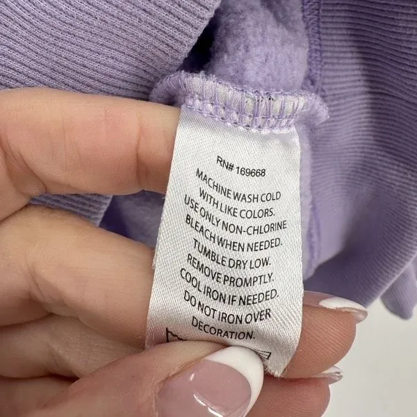 GOAT WG Hooded Sweatshirt Lilac Purple Hoodie Size Small Embroidered GOAT Chest - Image 12