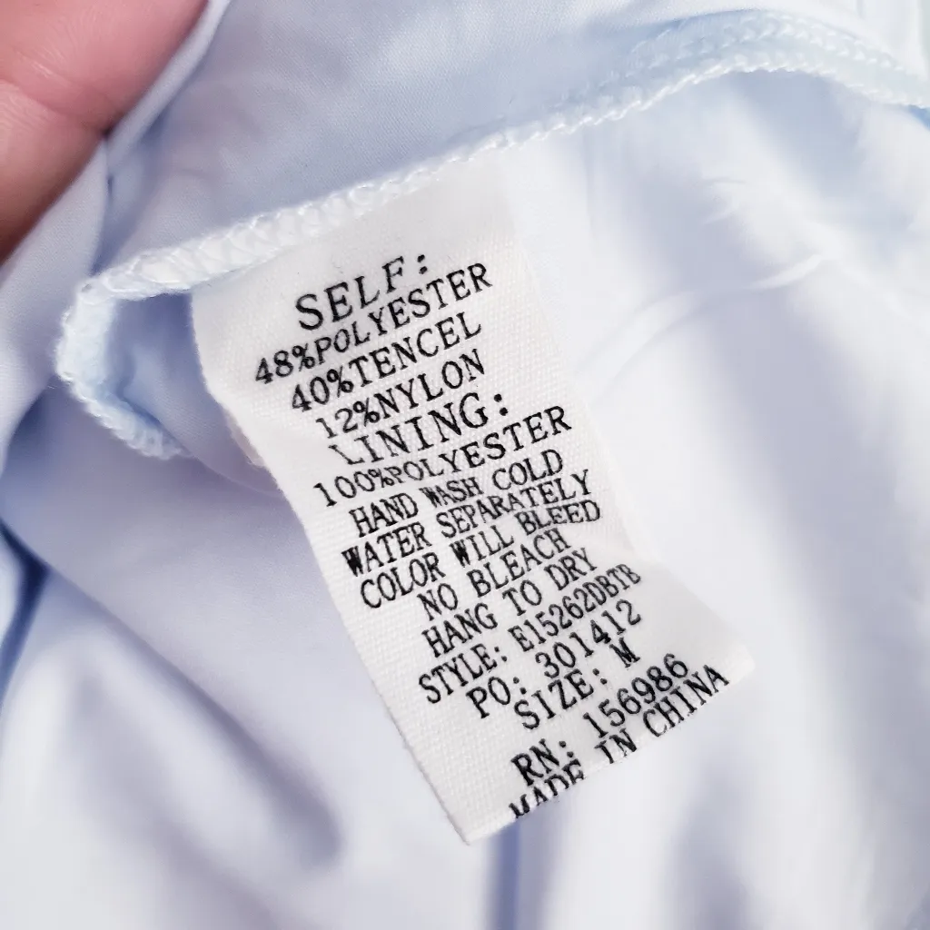 Baltic Born Sommer Light Blue Babydoll Puff Sleeve Mini Dress - Image 7