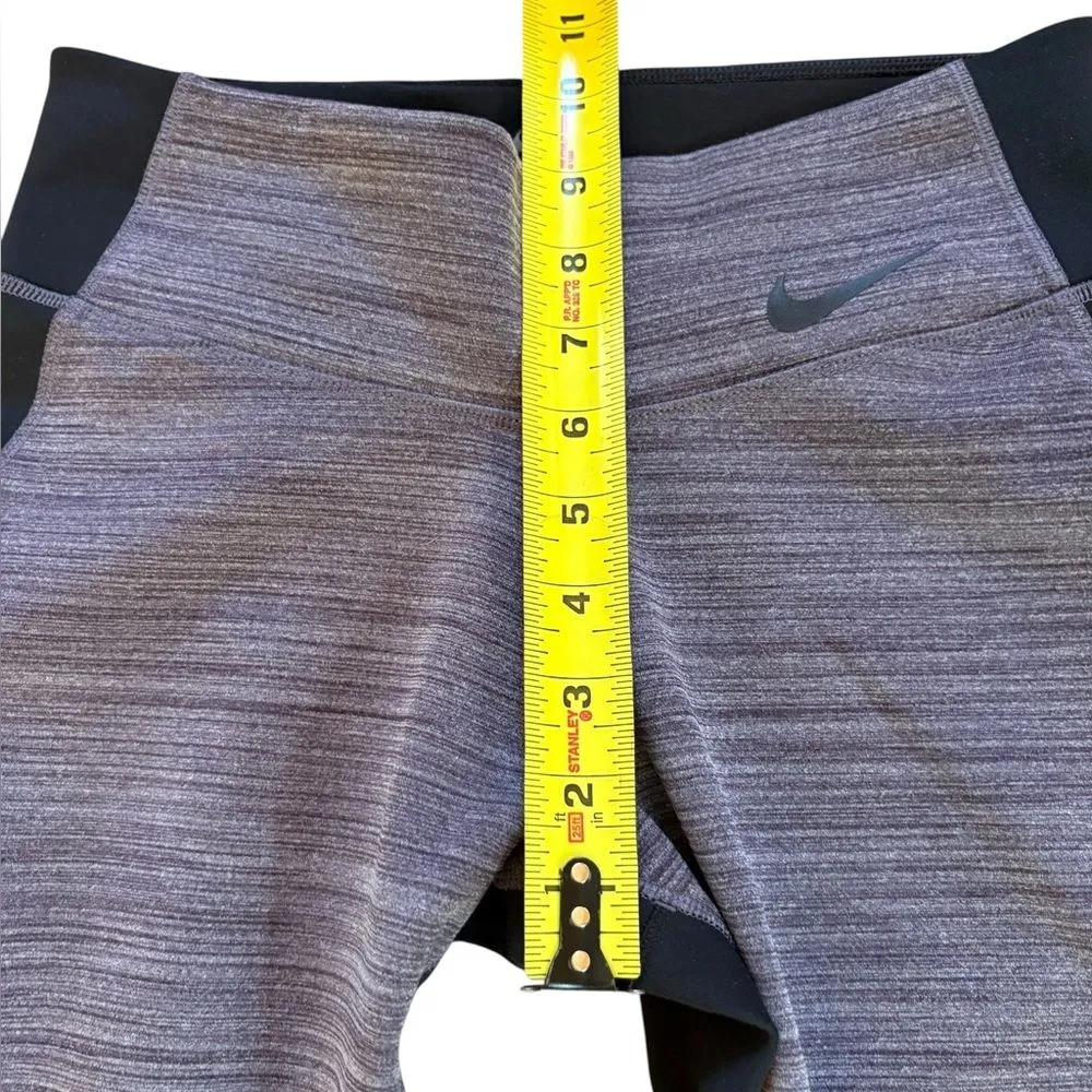 Nike Legendary Training Leggings Womens Medium Black Purple Gray Ombre - Image 12