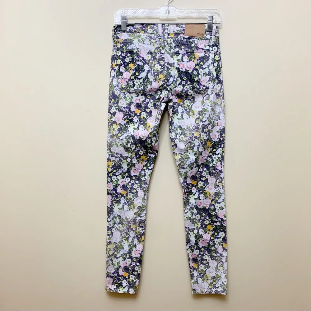 Madewell Skinny Skinny Ankle Floral Print Jeans Size 24 - Image 4