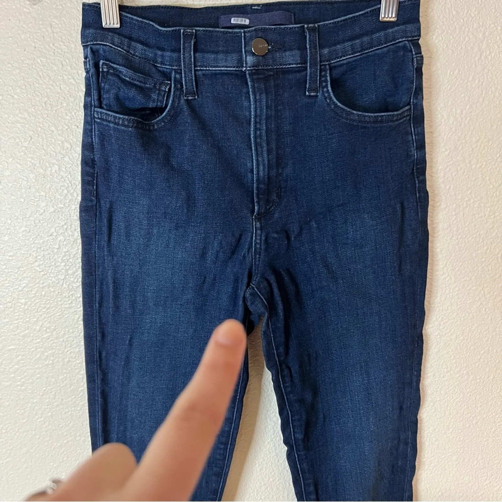 Joe's Jeans The Charlie High Rise Skinny Jean in Dark Blue 26 FLAWED - Image 3