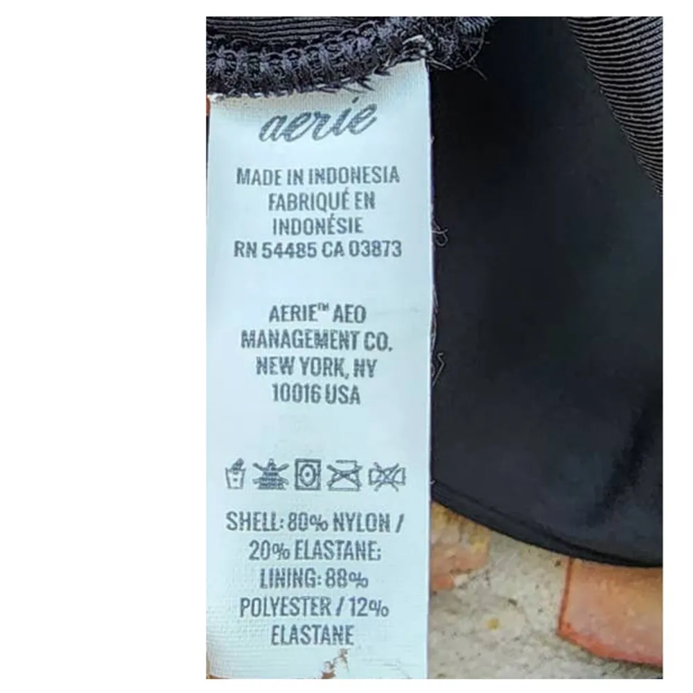 Aerie Wrap Halter Bikini Top Black Small - Image 5