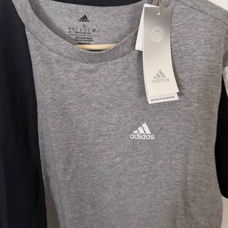 Adidas – Dress – Women – Small – Gray/Black – Athletic Sport Tee Dress - Image 3