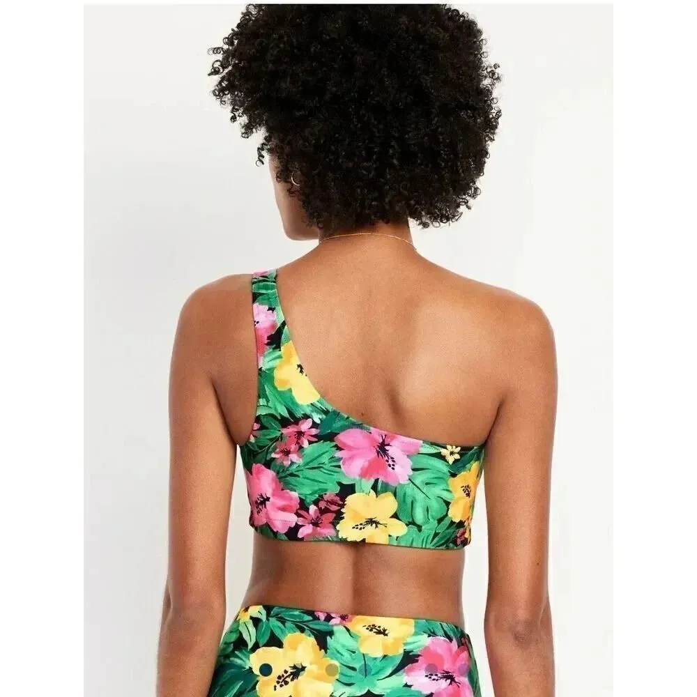 Old Navy Printed One-Shoulder  Bikini Swim Top  & Bottoms Set SZ XS #2102 - Image 8