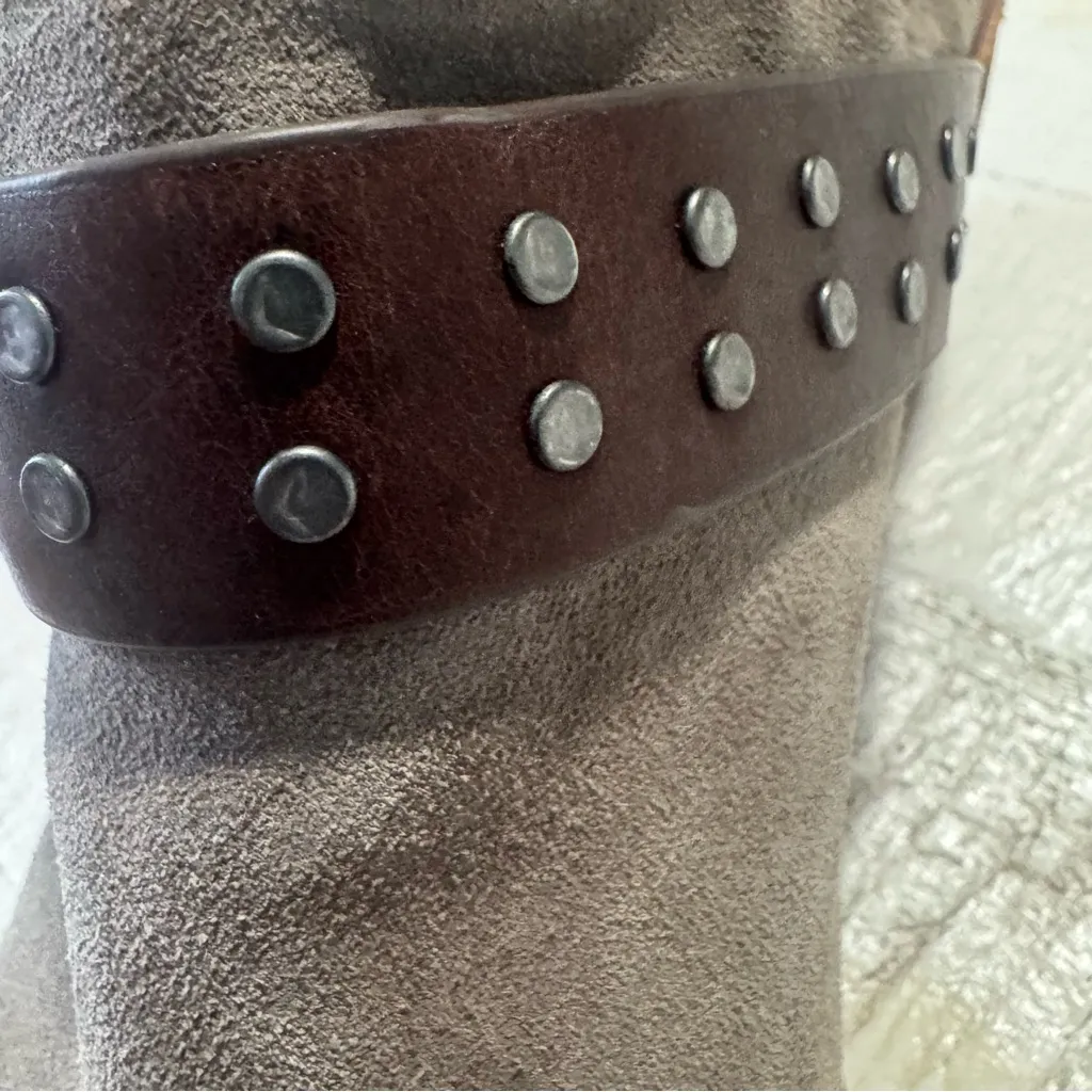 Söfft Adena Mules size 8.5 Taupe Suede Buckle Waterproof Suede Clogs Western‎ Tan - Image 8