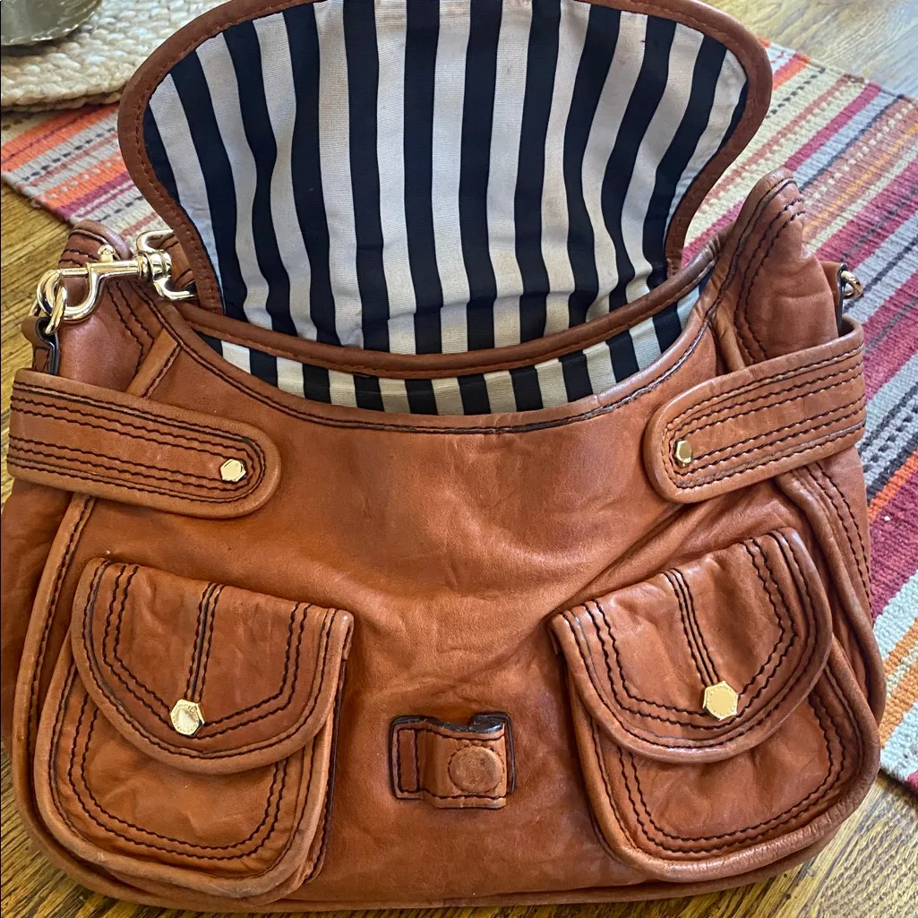 Gianni bini leather shoulder bag medium - Image 5